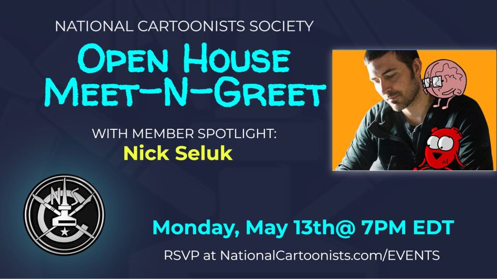 NCS Open House Nick Seluk| National Cartoonists Society
