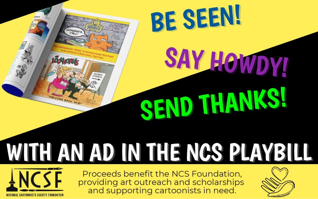 NCS Playbill Ads for the Conference and Reuben Awards | National Cartoonists Society