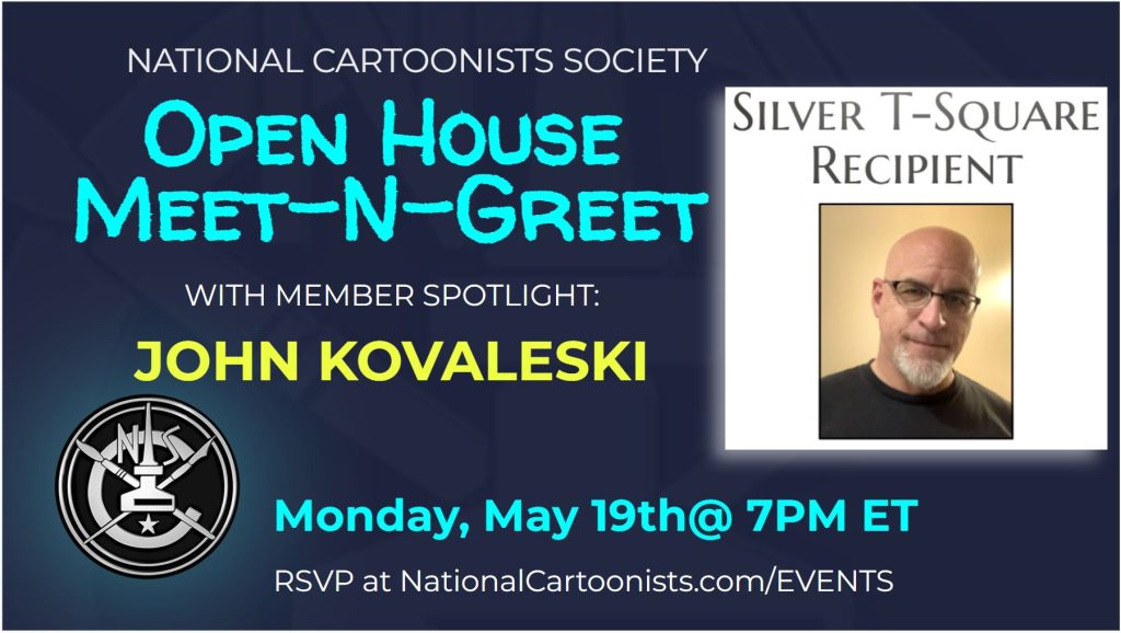 NCS Open House with John Kovaleski| National Cartoonists Society